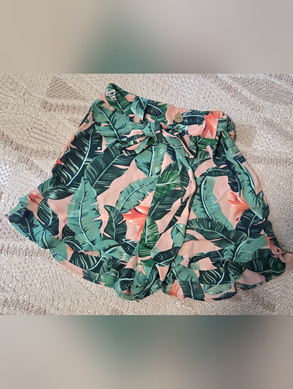 Show Me YOUR Mumu BARBIE Tropical Shorts High Waist Size Small Brand New